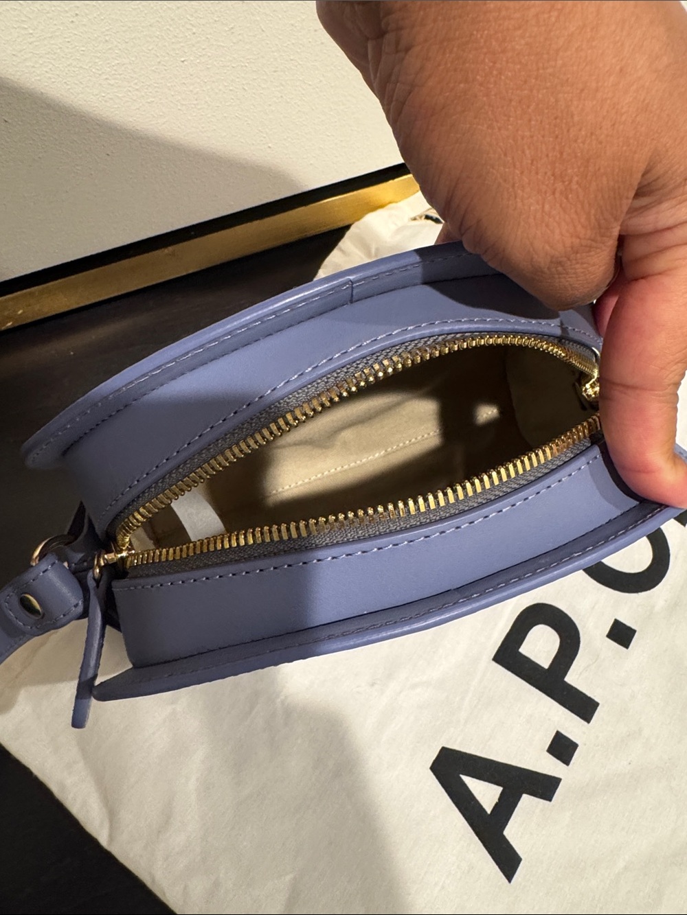 NEW A.P.C. Demi Lune Crossbody Bag - Picture 6 of 10